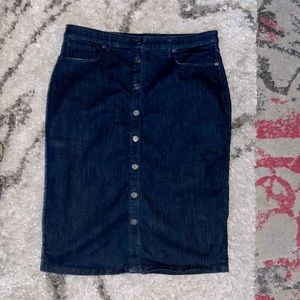 Banana Republic pencil jean skirt